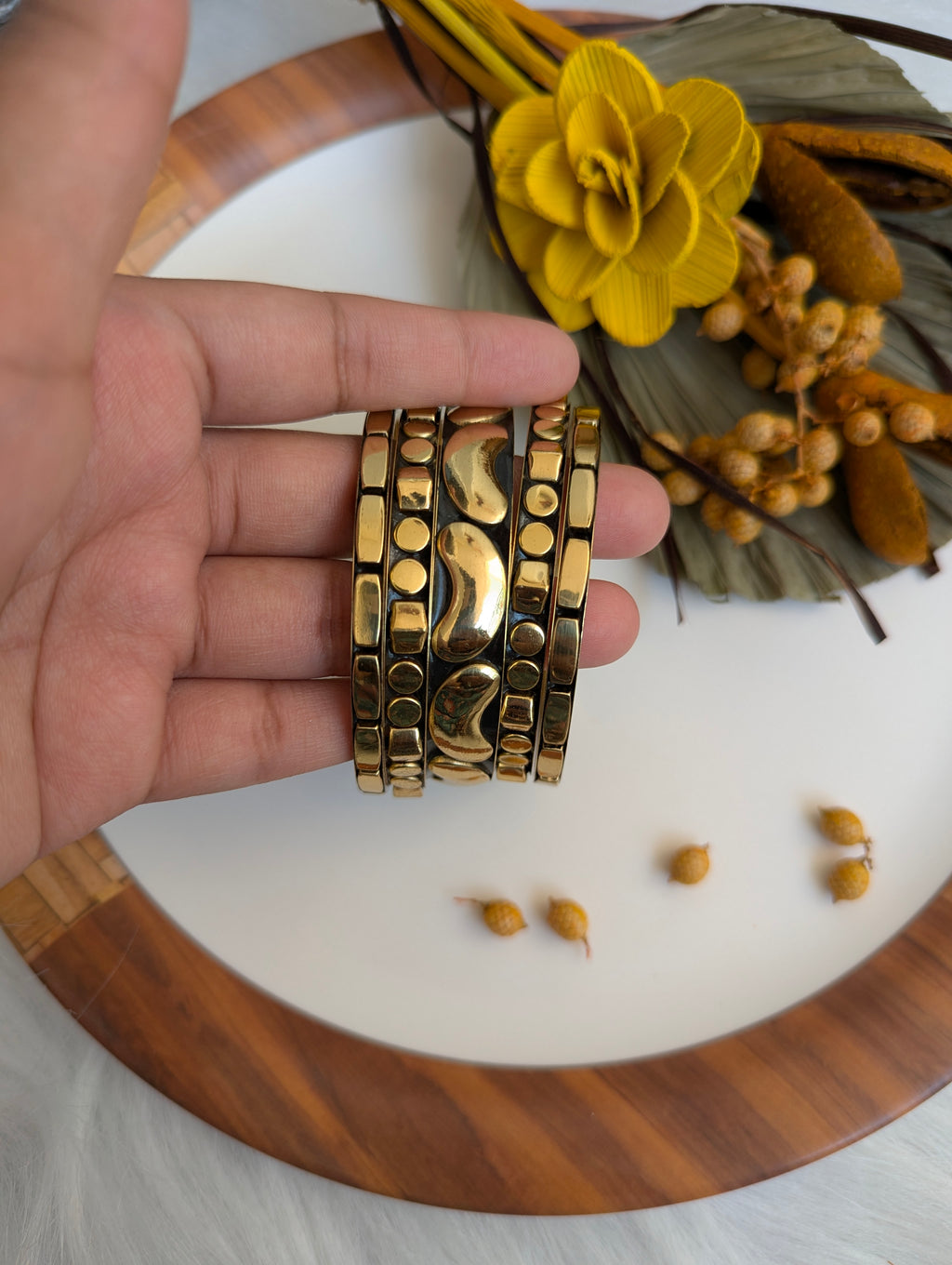 Brass Bangle Set