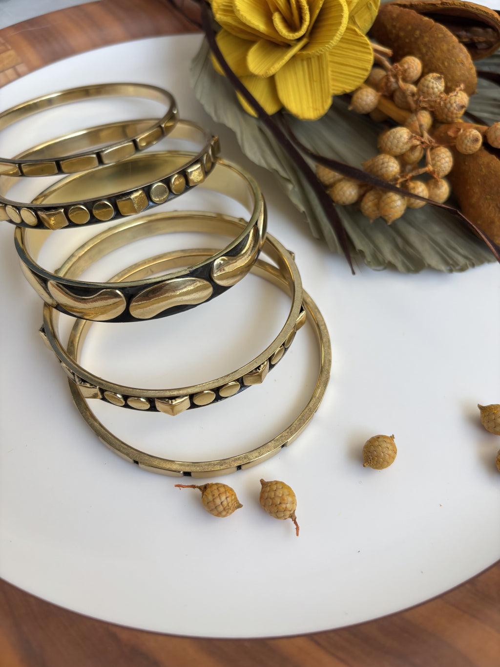 Brass Bangle Set