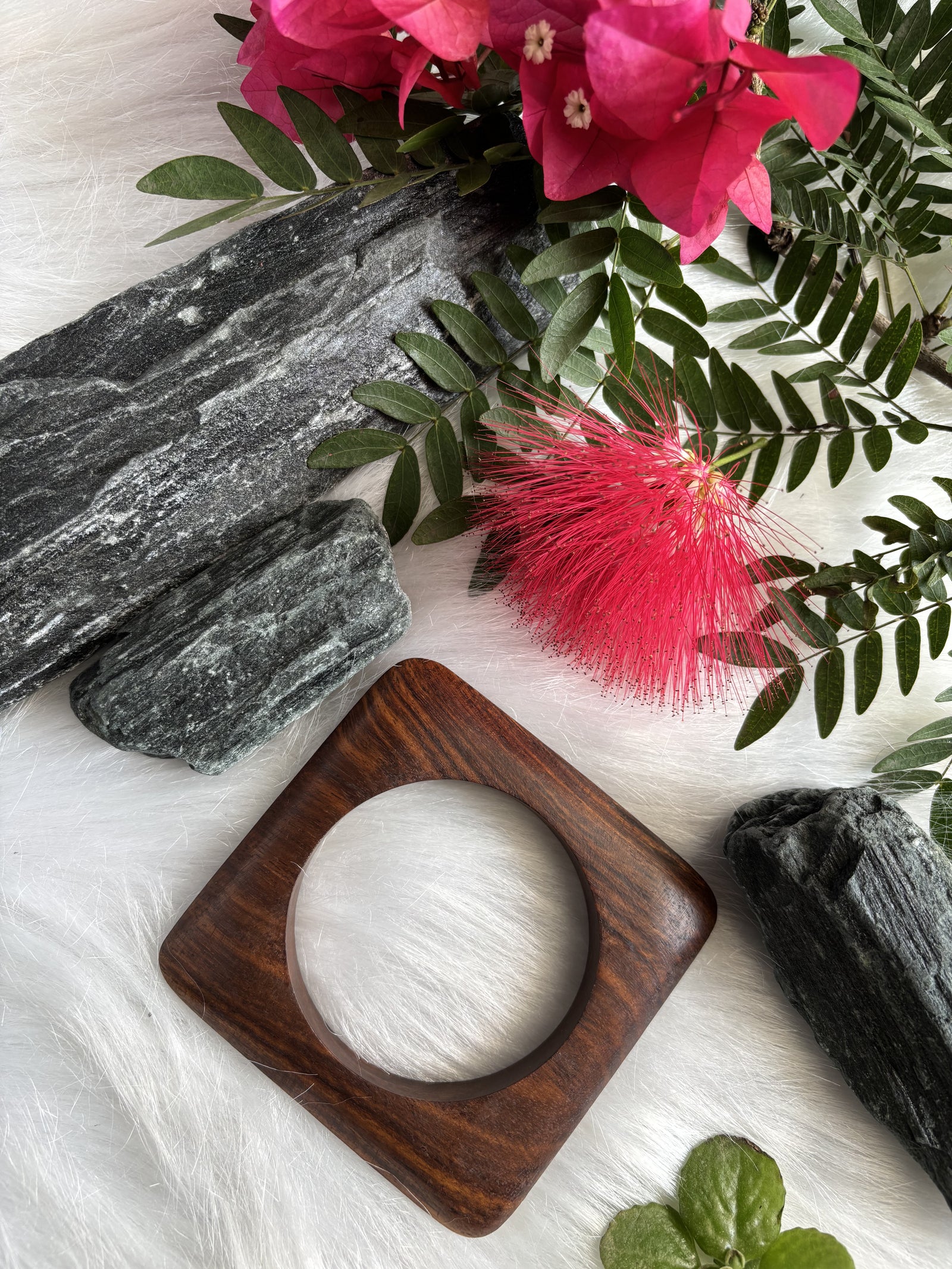 Wooden Bangle - Square