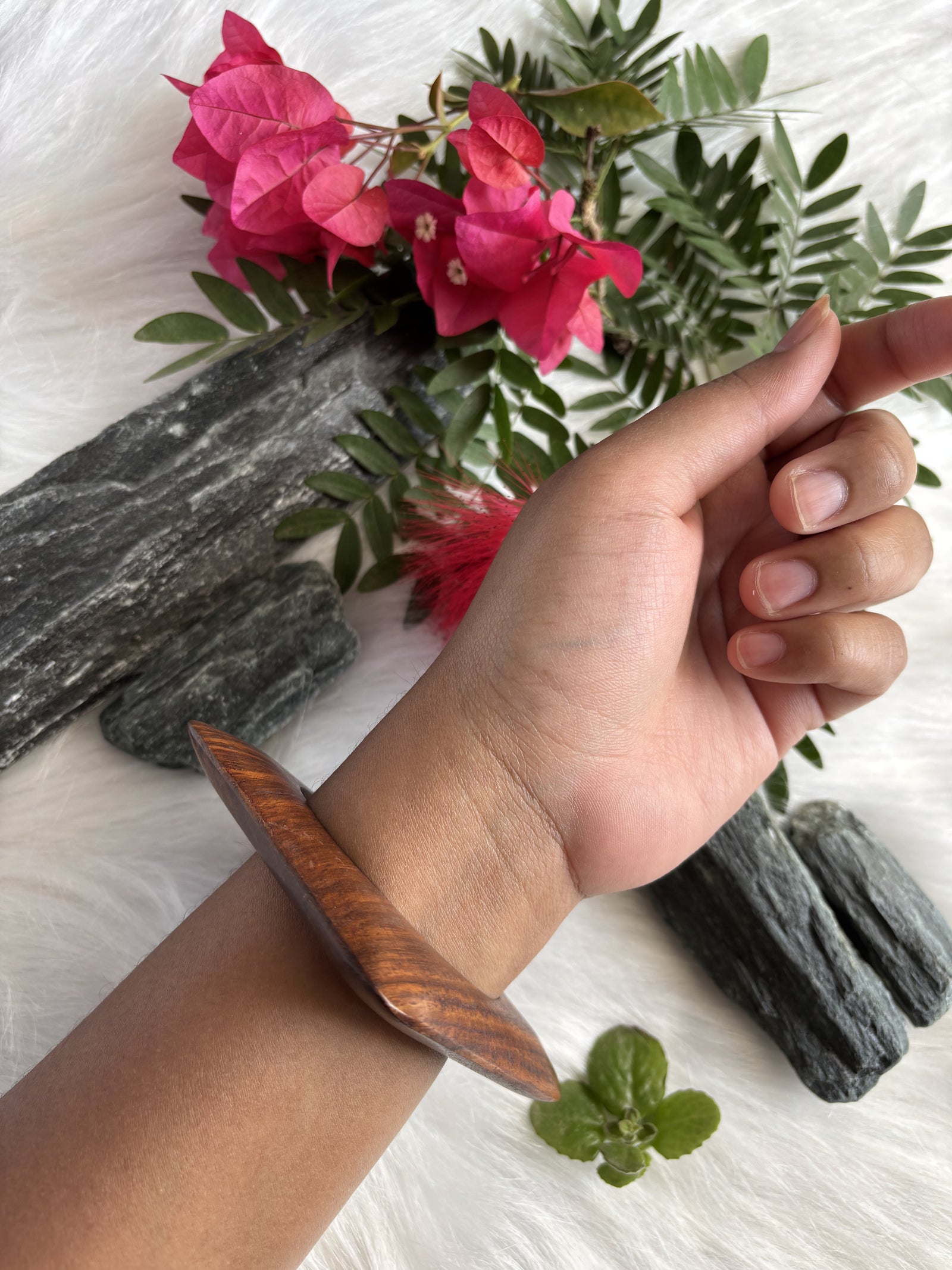 Wooden Bangle - Square