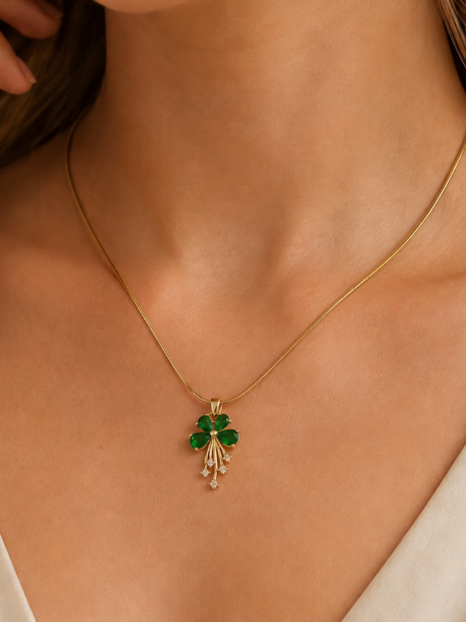 Emerald Whisper Necklace