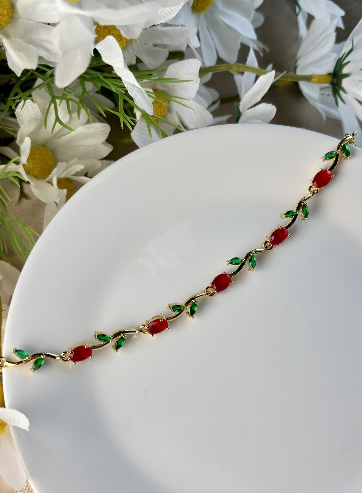Tulip Bracelet - Red