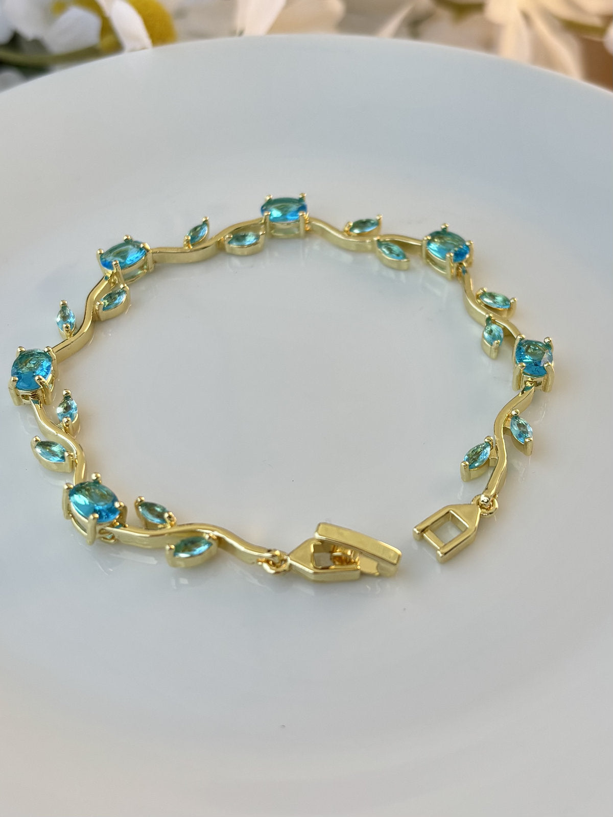 Tulip Bracelet - Blue