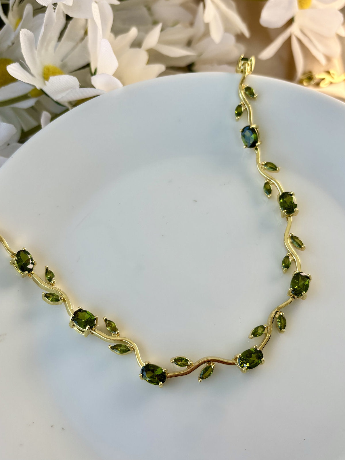 Tulip necklace - Green
