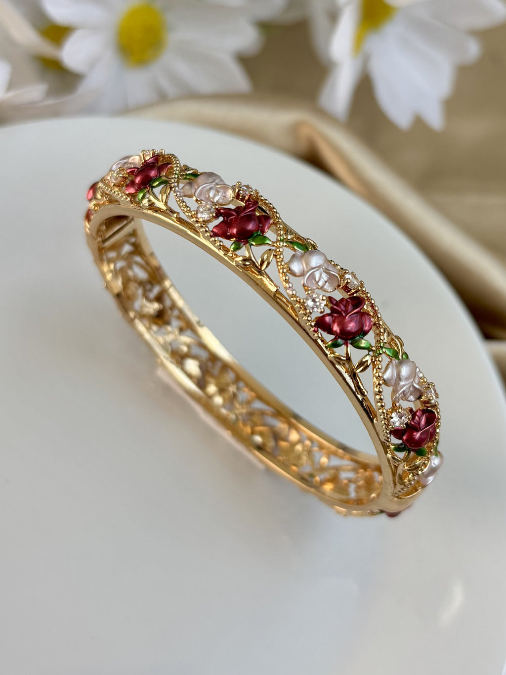 Regal Rosette - Maroon