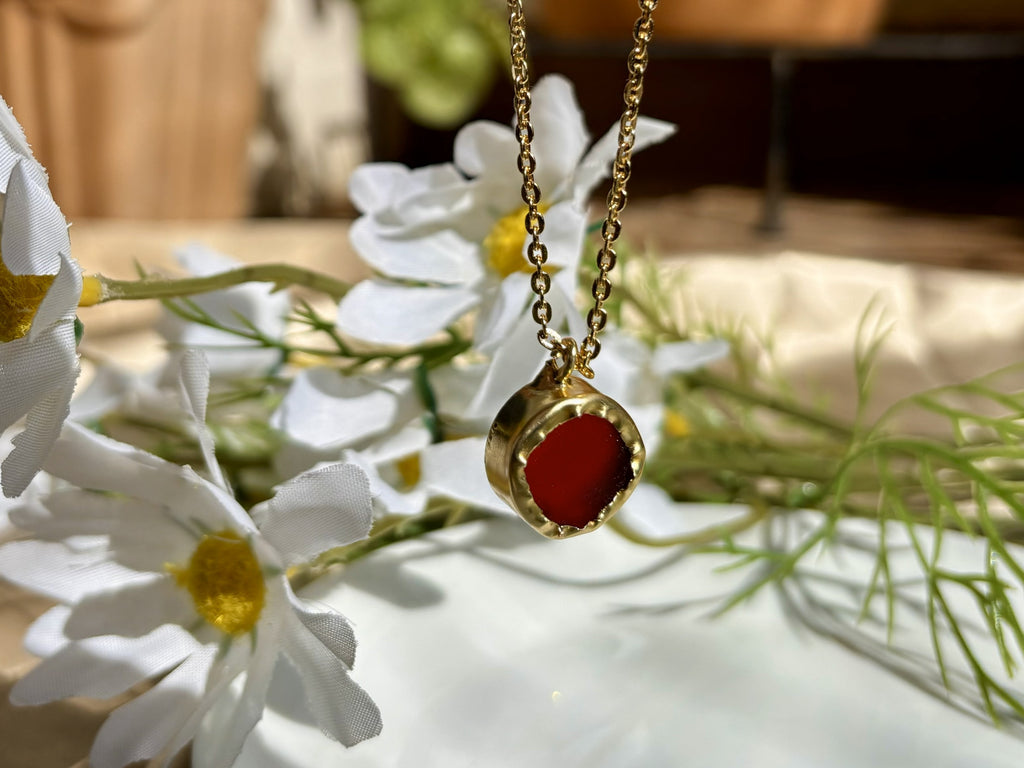 The Crimson Crown - Red Pendant