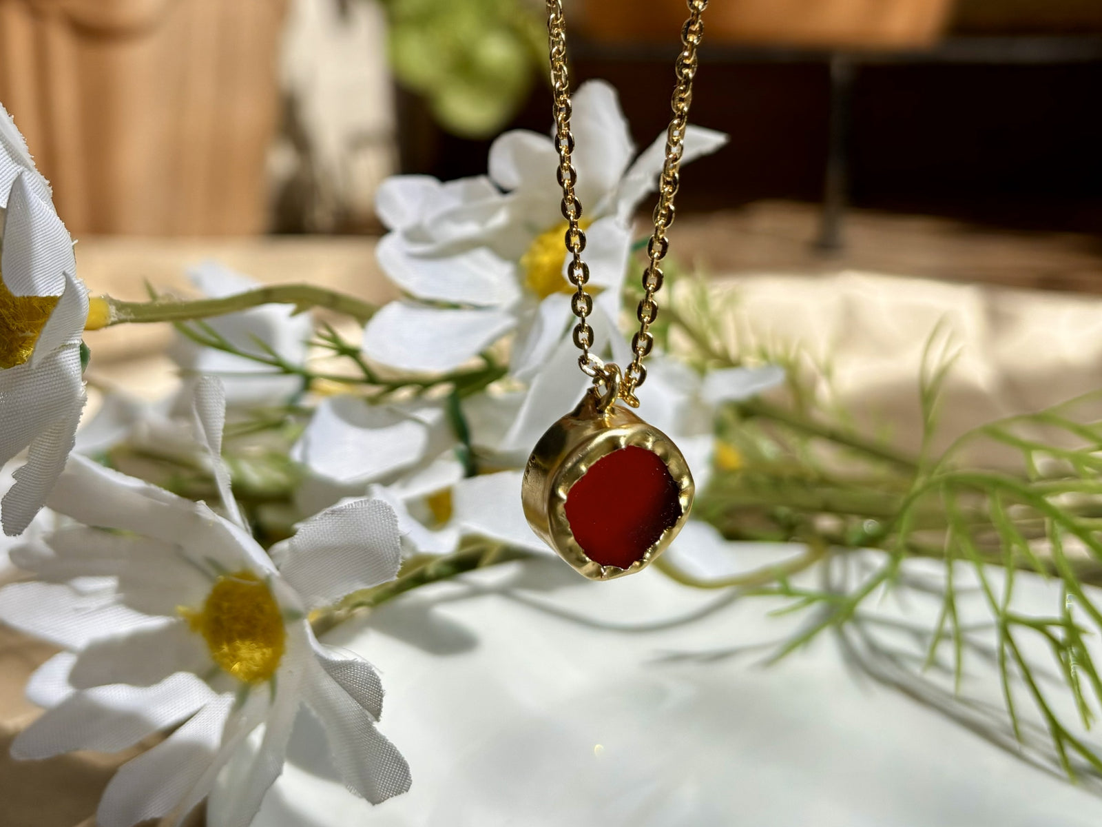 The Crimson Crown - Red Pendant