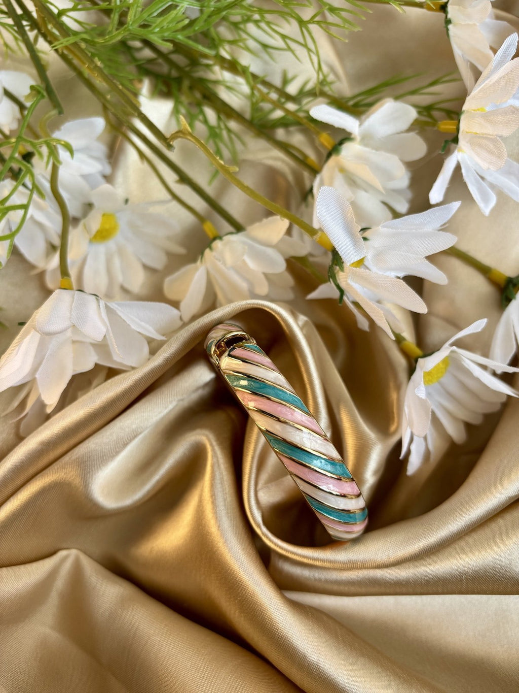 Pastel Striped Enamel Kada