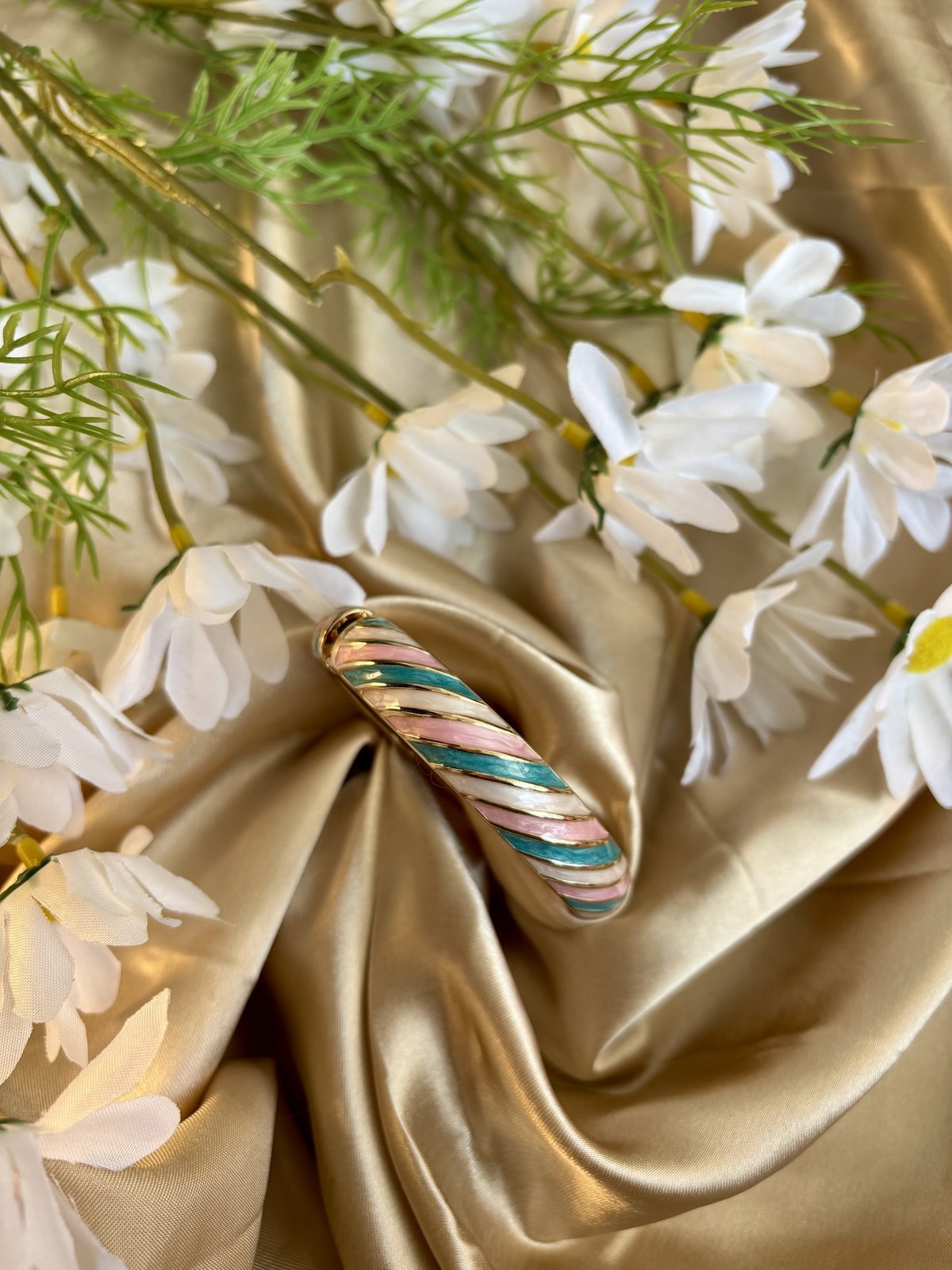 Pastel Striped Enamel Kada