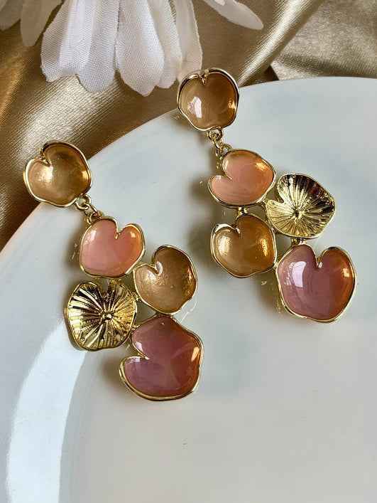 Heartstack Enamel Drops - Peach