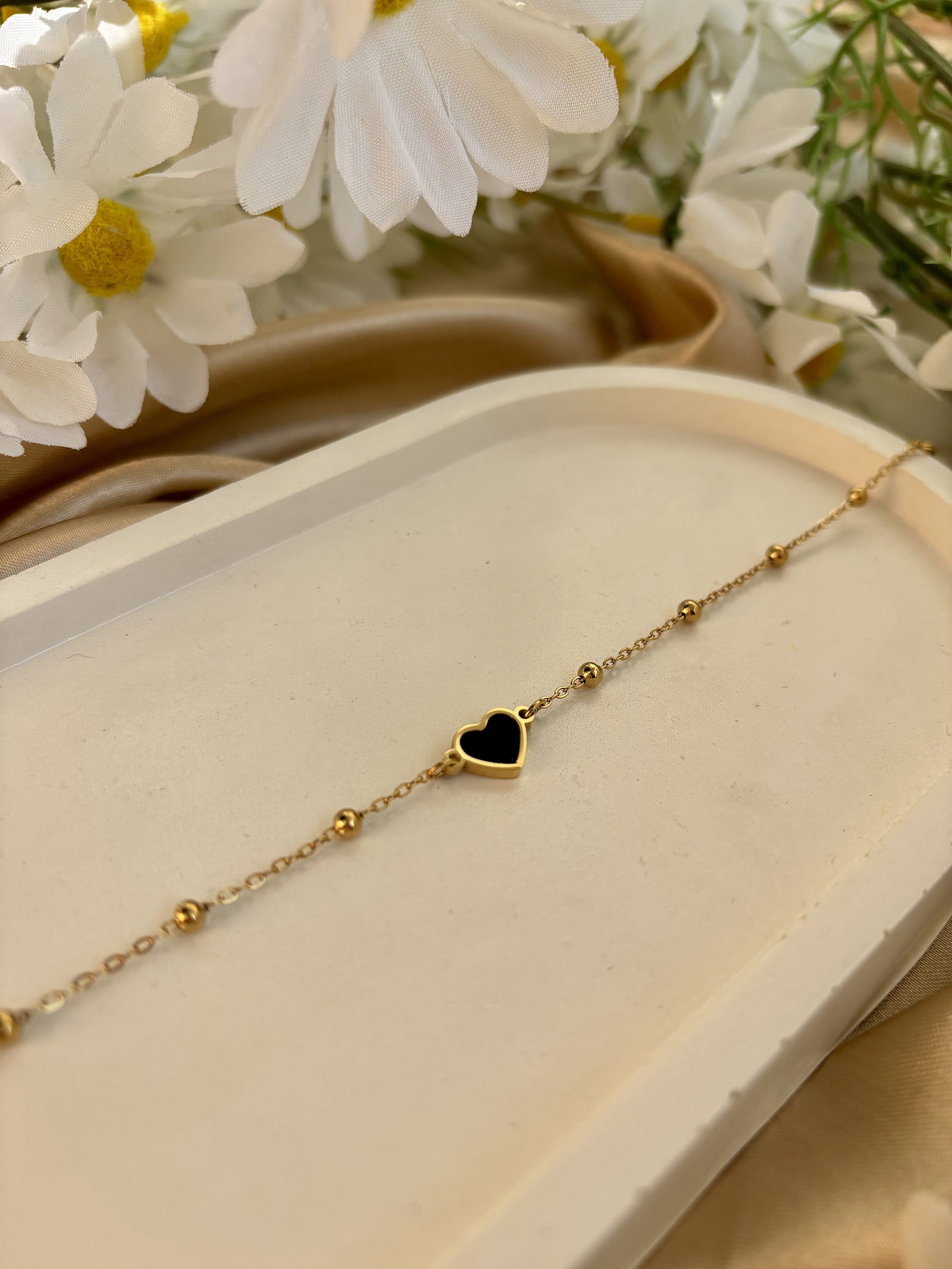 Black Heart Bracelet