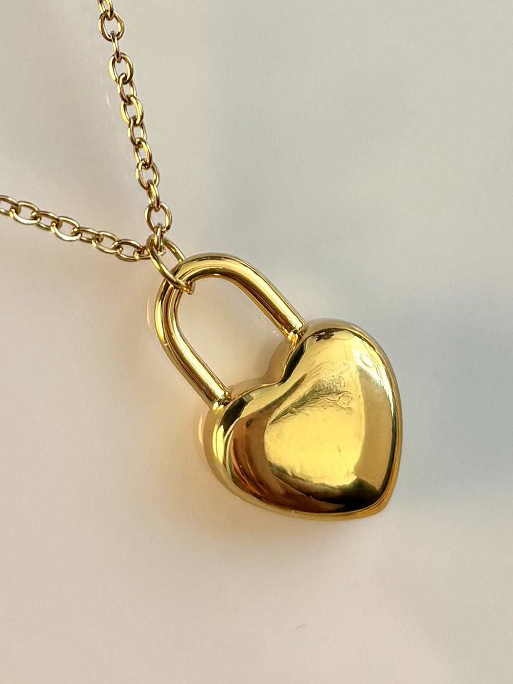 Mini Heart Lock Necklace