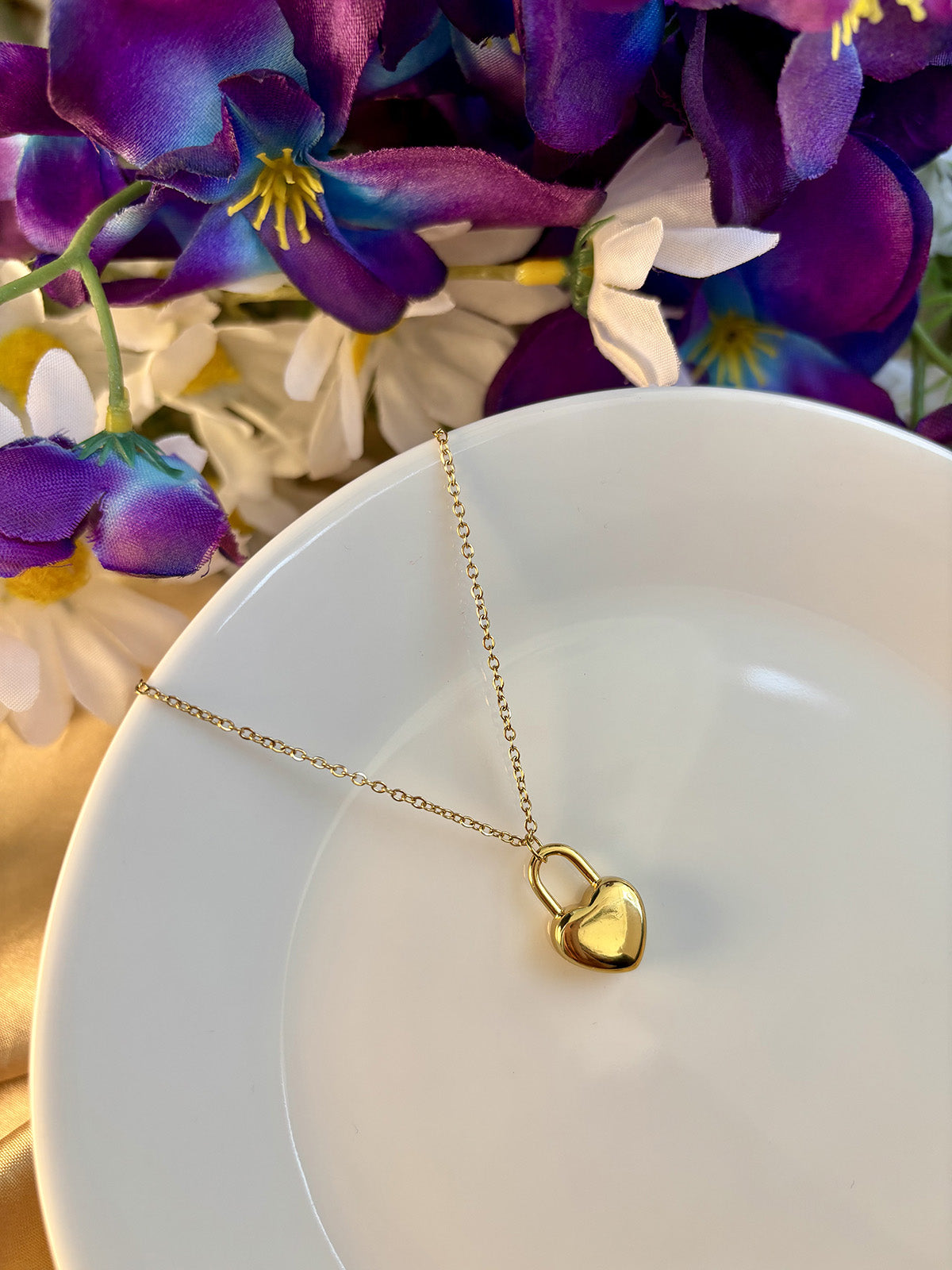 Mini Heart Lock Necklace