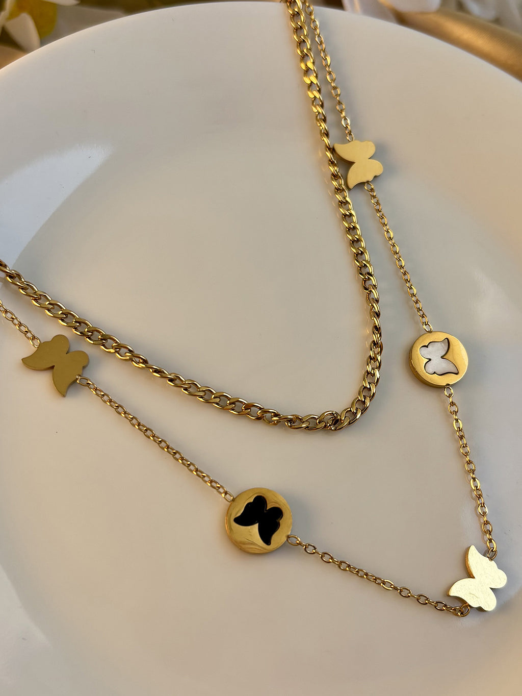 Butterfly Layered Necklace