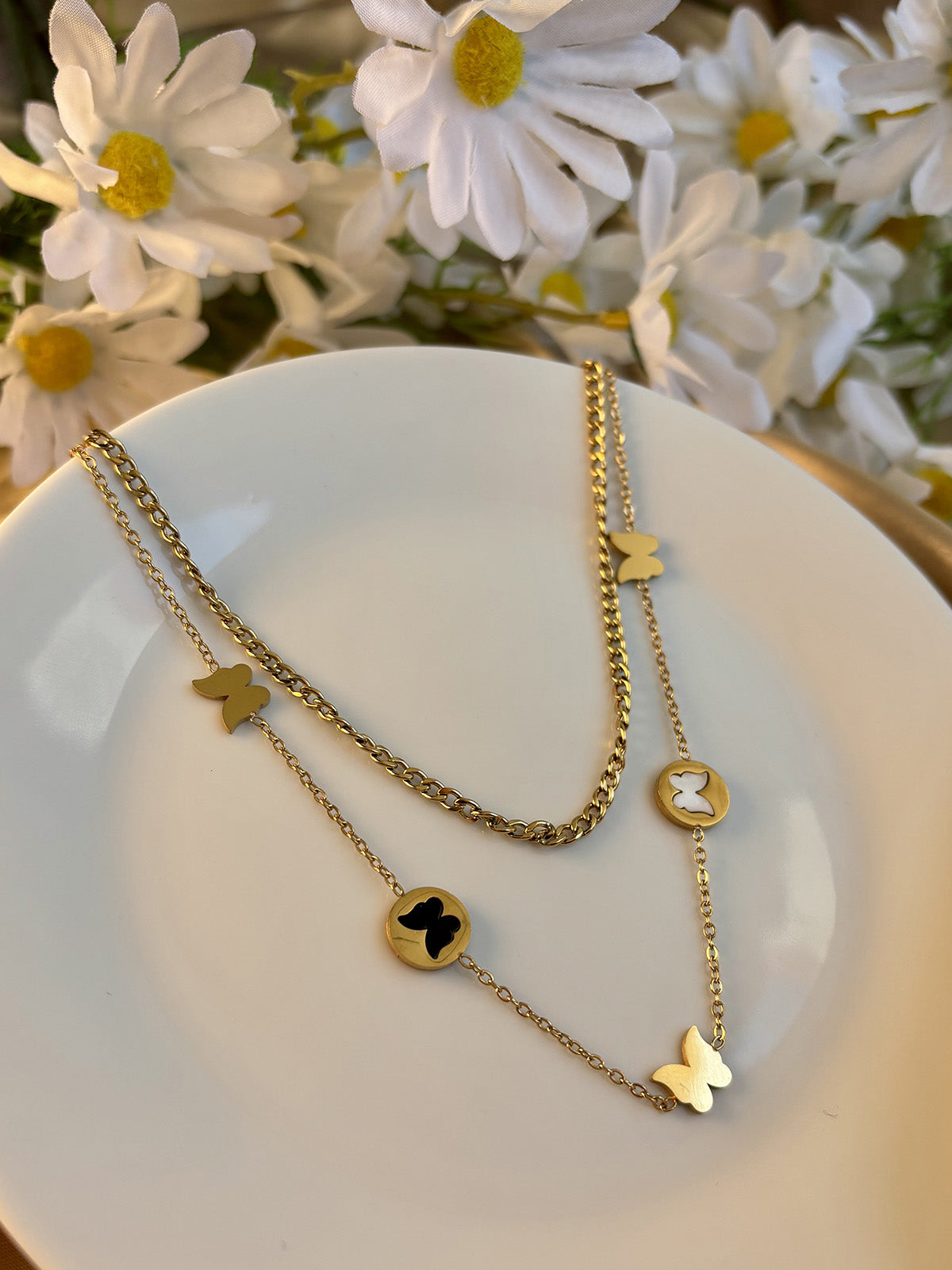 Butterfly Layered Necklace