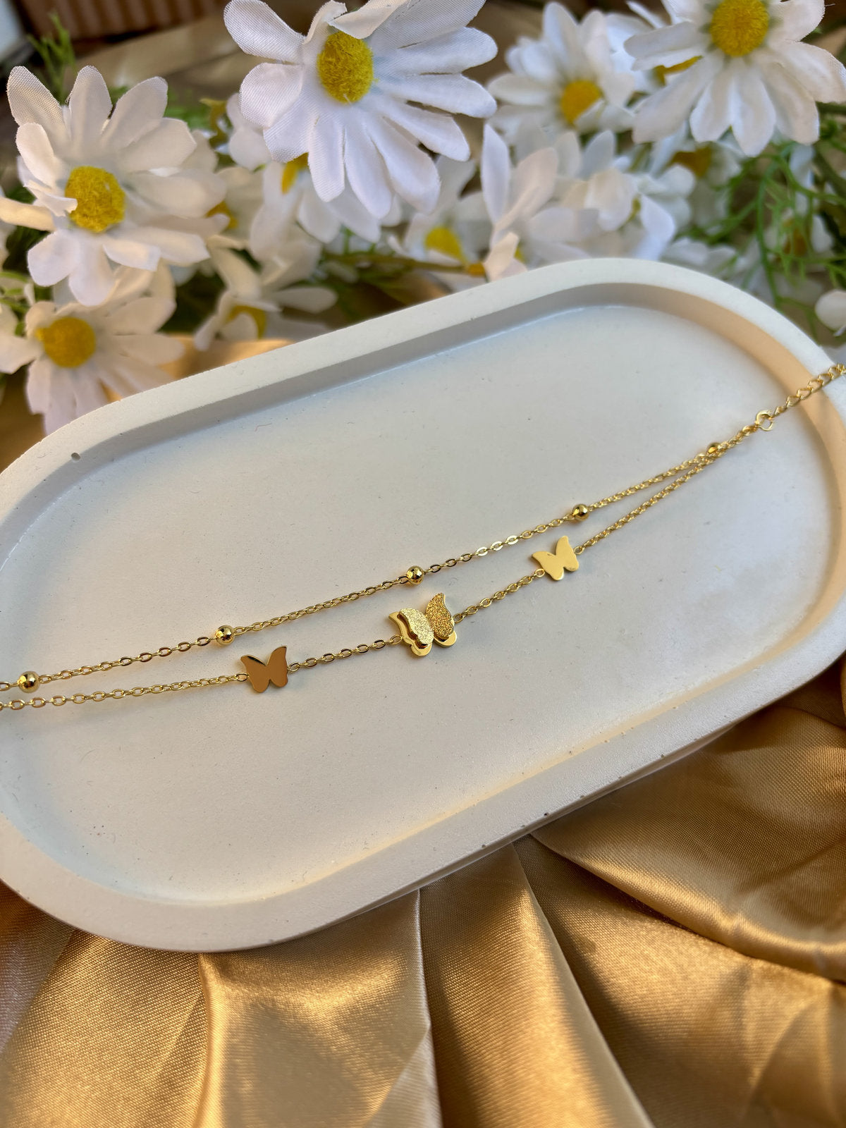 Butterfly Layered Bracelet