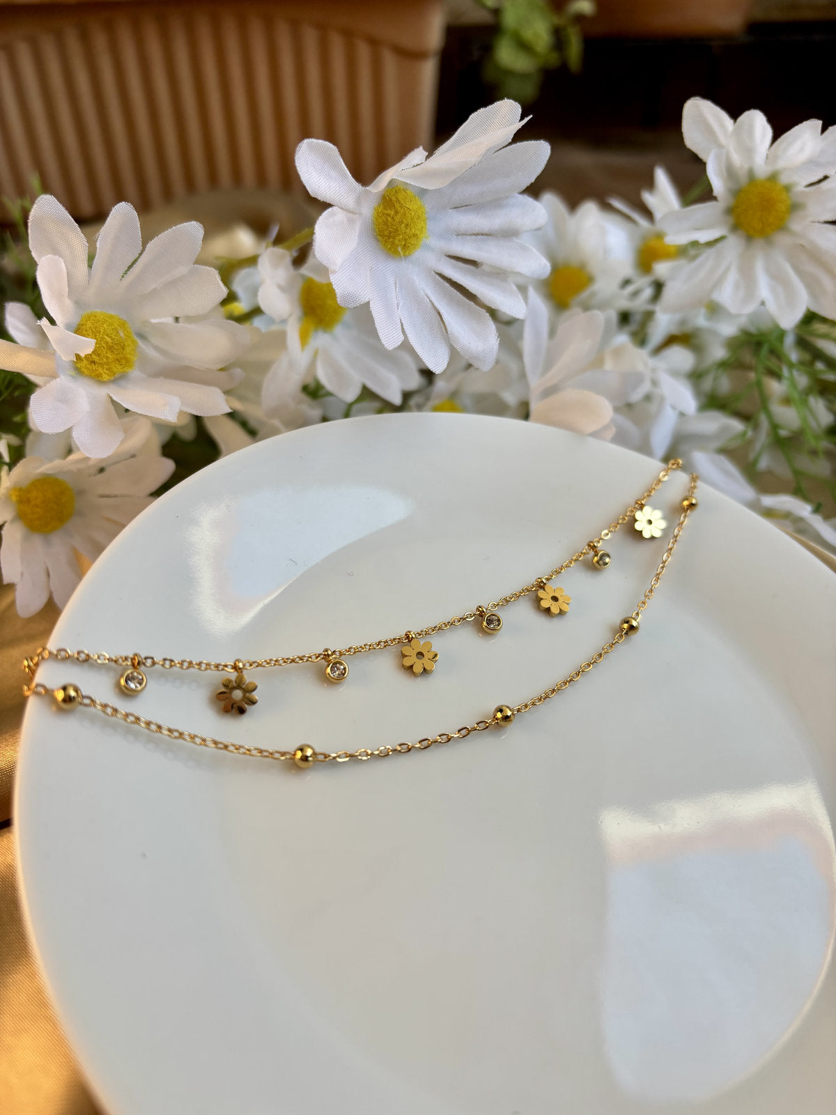 Flower Layered Bracelet