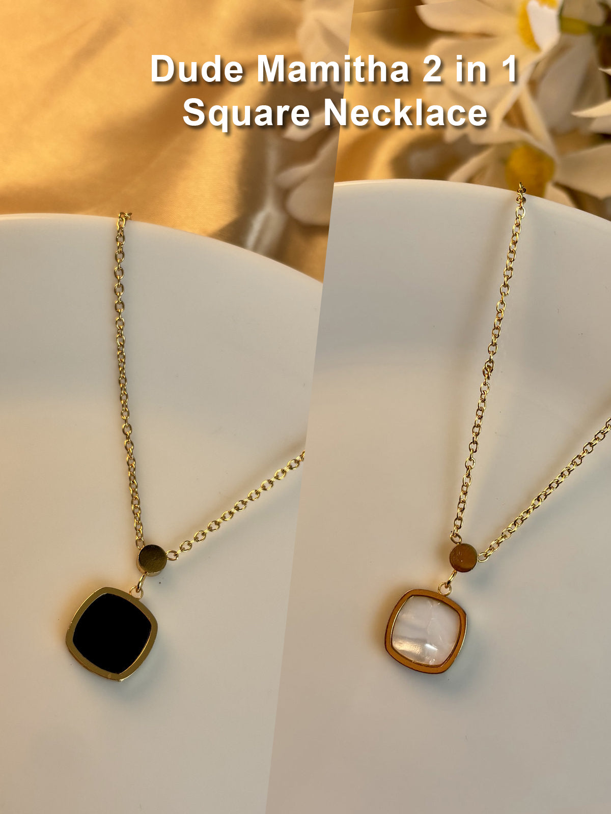 Dude Mamitha Square 2-in-1 Necklace