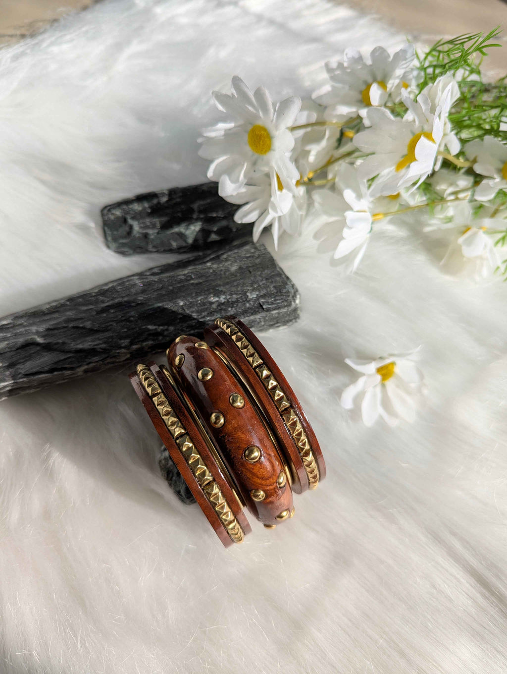 Wooden Bangles Set