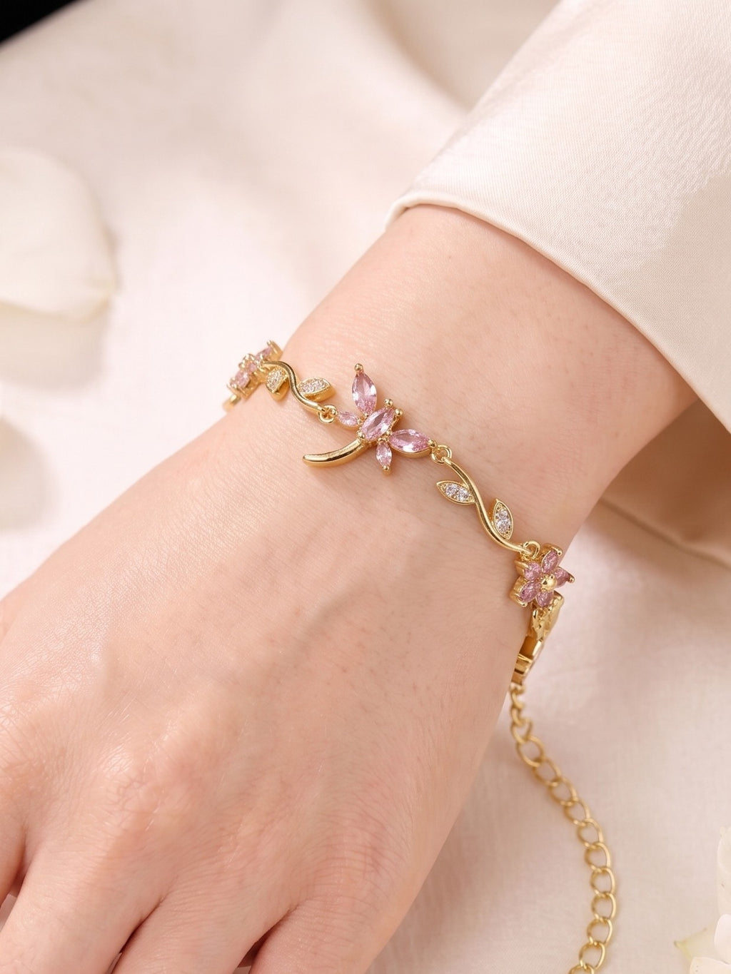 Dragonfly Bracelet - Pink