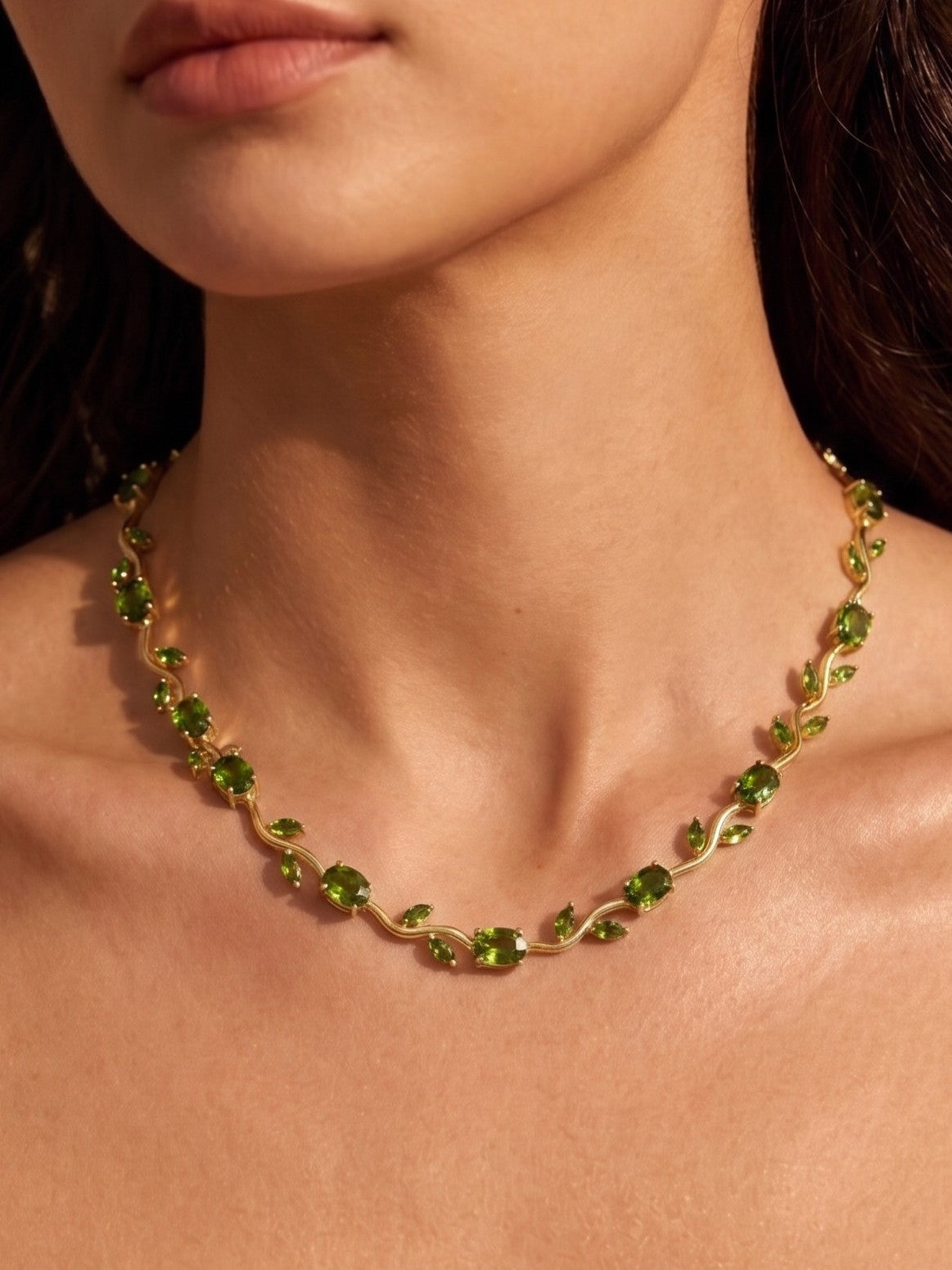 Tulip necklace - Green