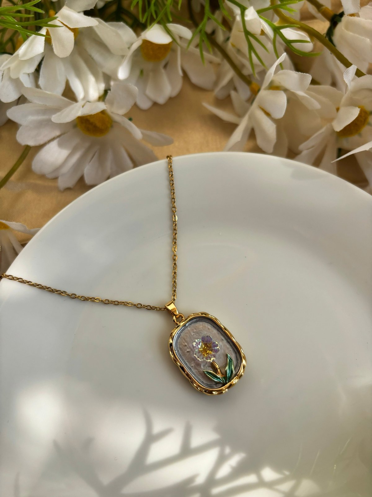 Vintage Pendant Chain - Square