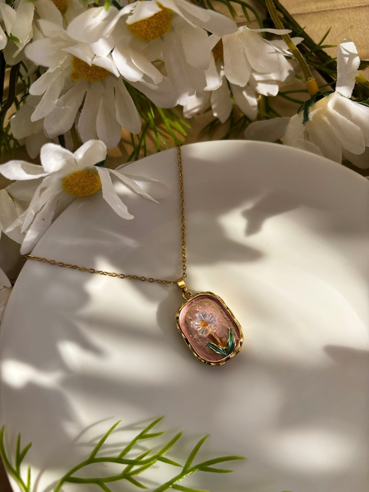 Vintage Pendant Chain - Square