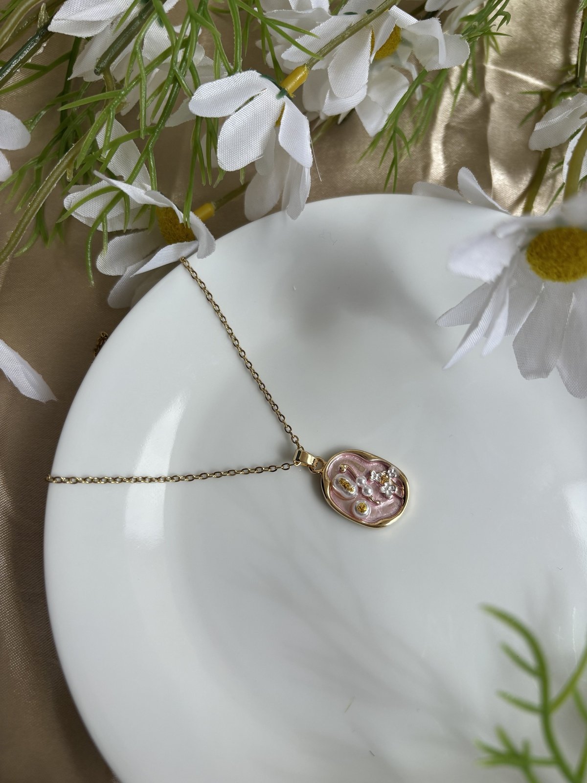 Vintage Pendant Chain - Circle