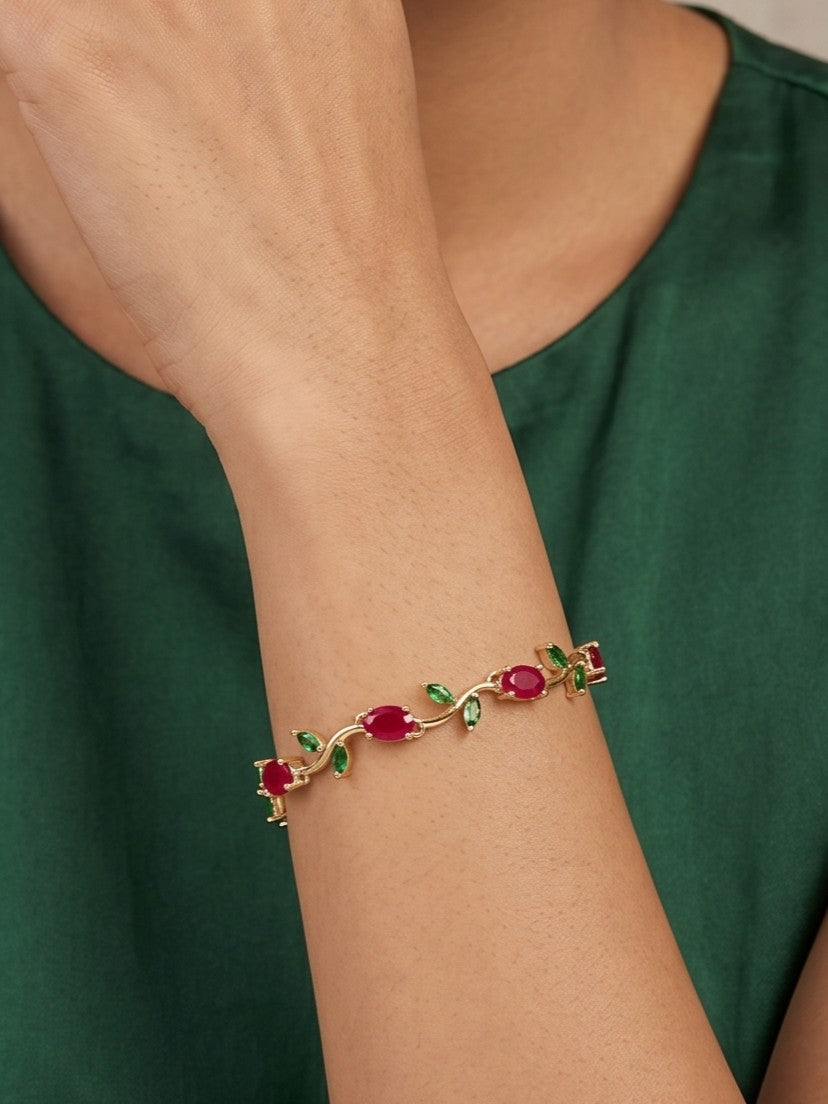 Tulip Bracelet - Red