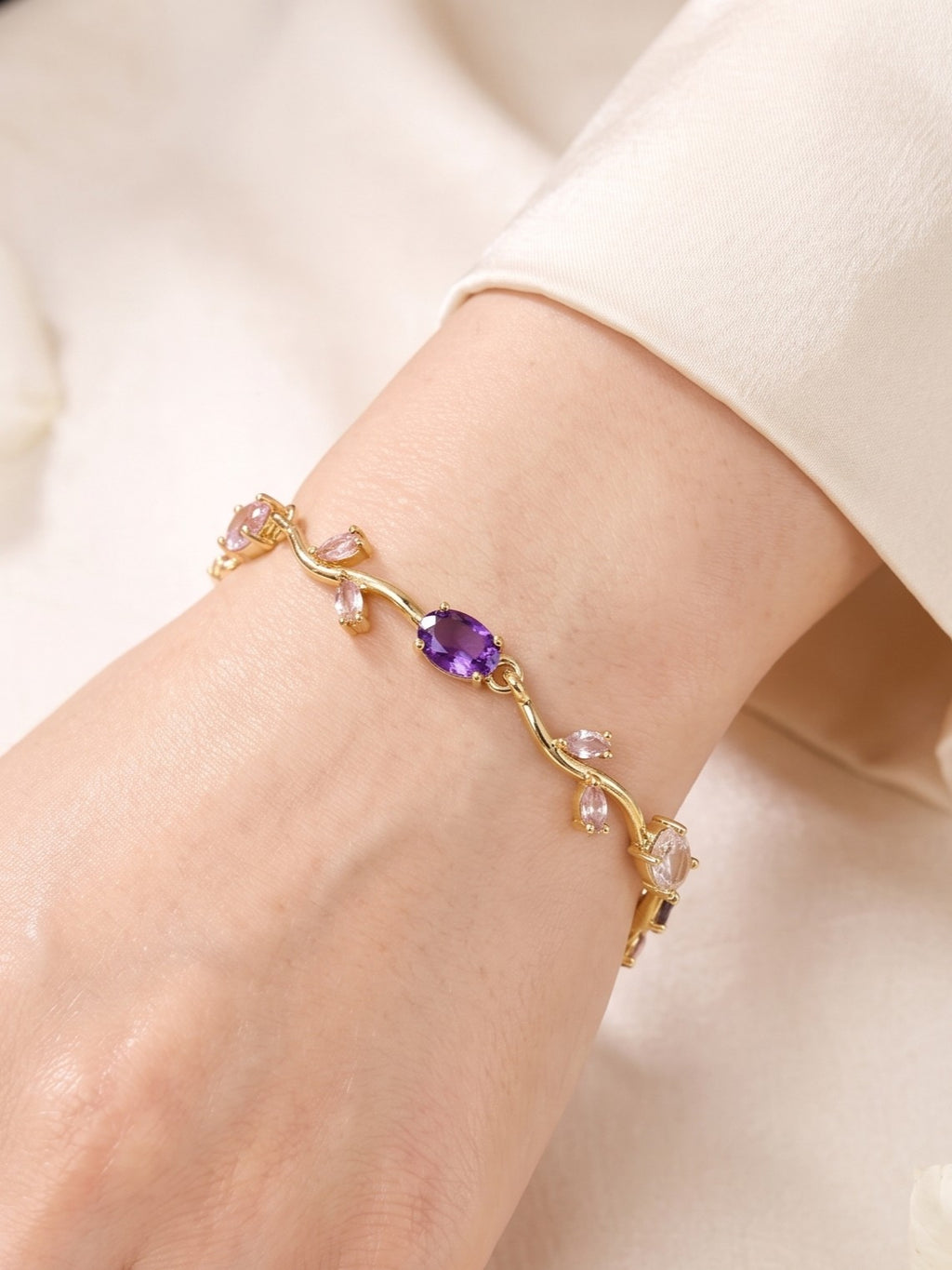 Tulip Bracelet - Pink & Purple