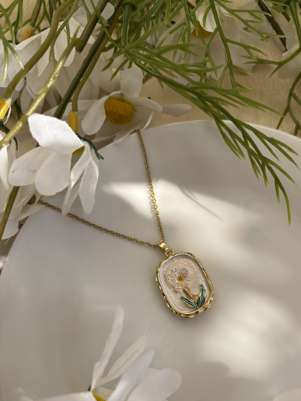 Vintage Pendant Chain - Square